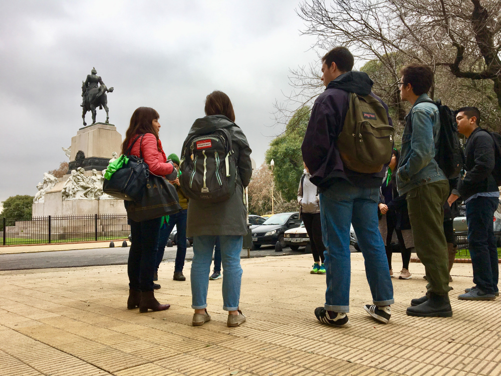 Students outside